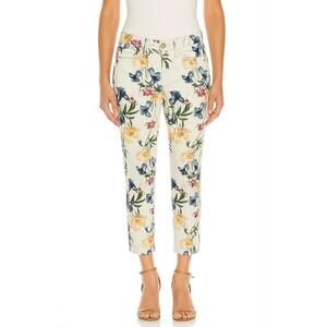 JEN 7 By 7 For All Mankind Cropped Skinny 27 Floral Print Vibrant‎ Spring Summer